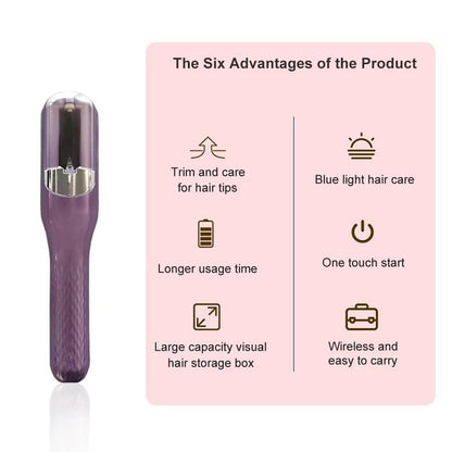 2024 New Year gift 1 piece multifunctional C-type rechargeable split-end hair clipper